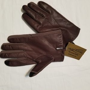 Leather Gloves with Real Touch fingers